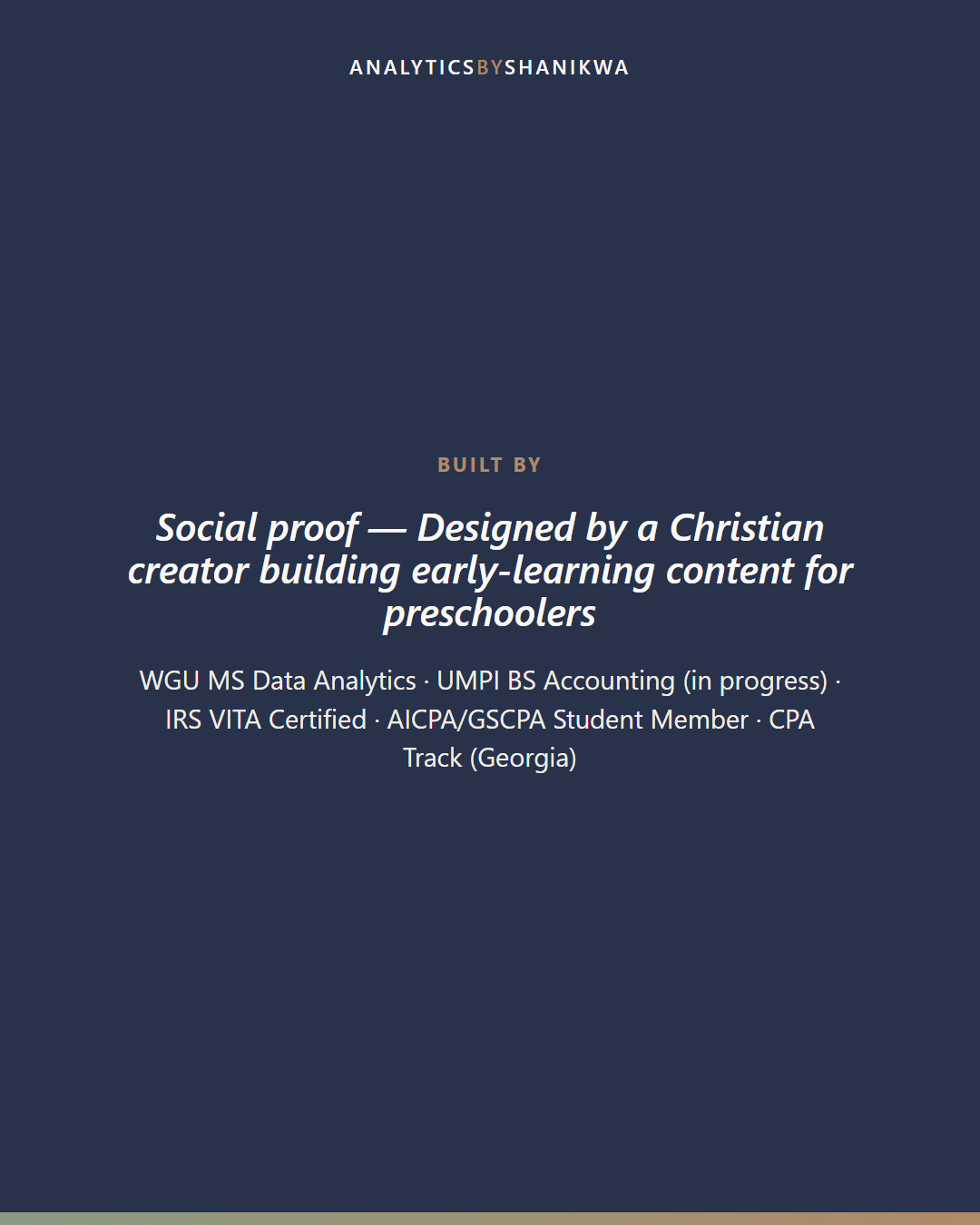 Preschool Bible Basics Learning Pack — built by Shanikwa, credentials