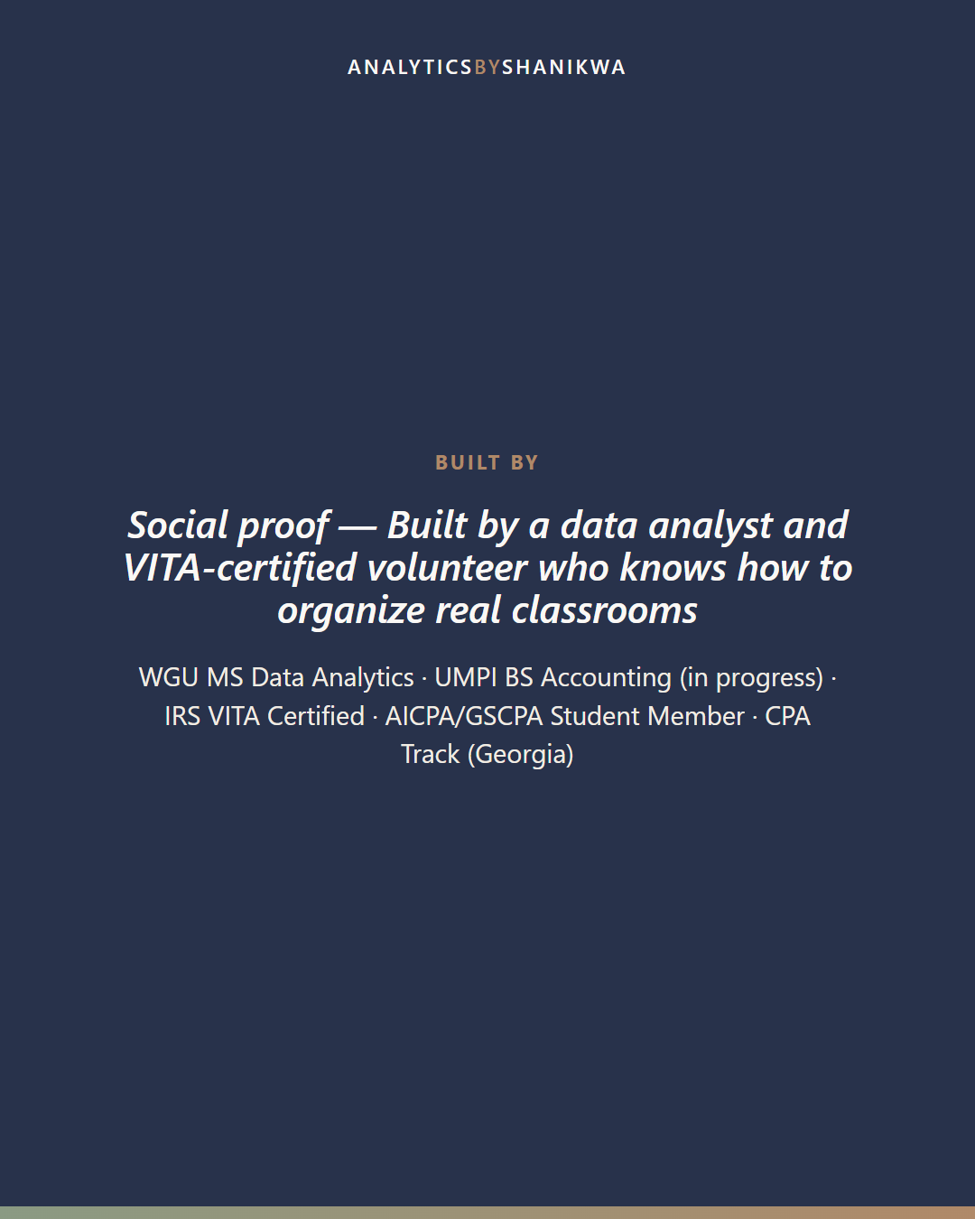 Sunday School Teacher's Toolkit — built by Shanikwa, credentials