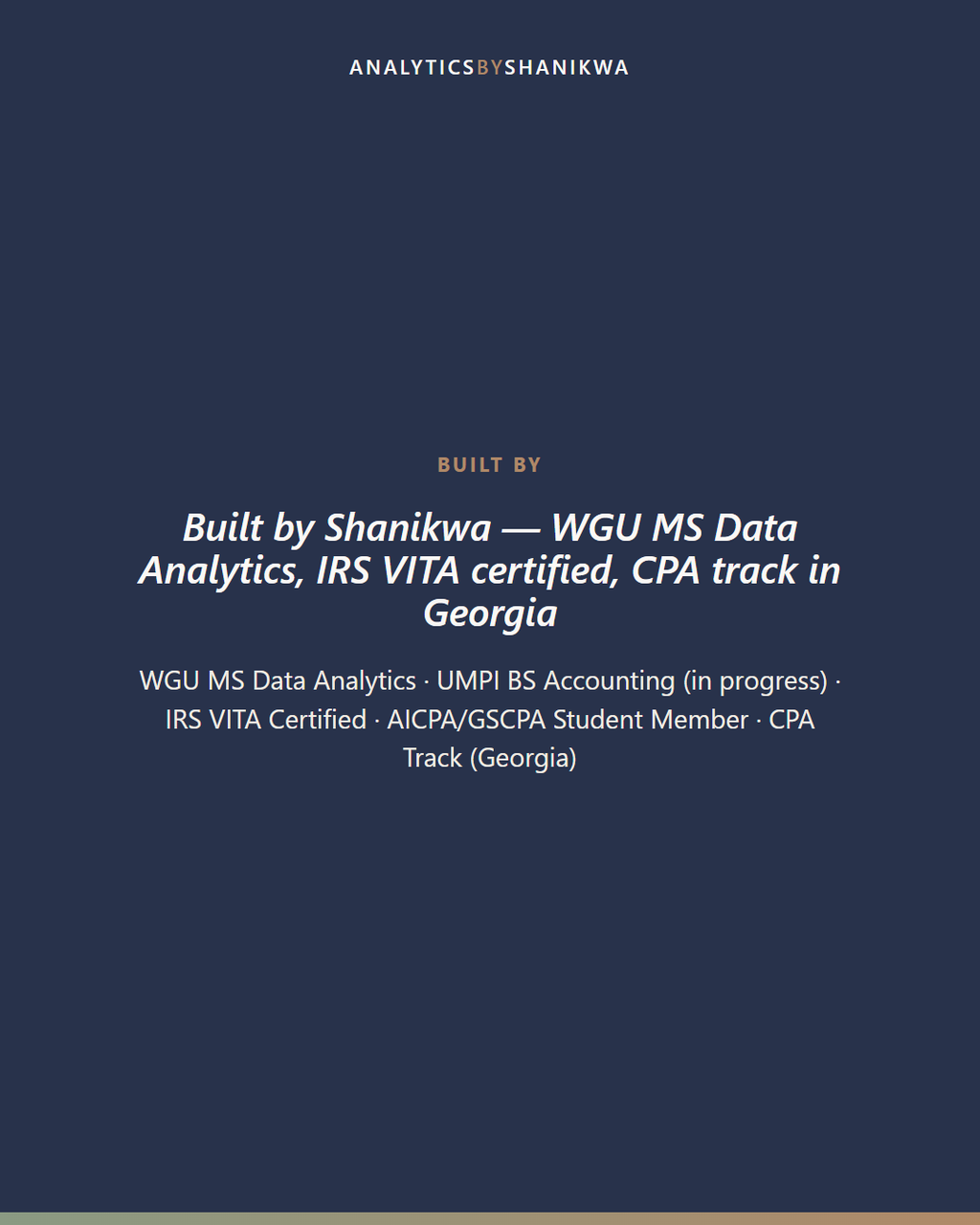 Debt Freedom Tracker for Christian Families — built by Shanikwa, credentials