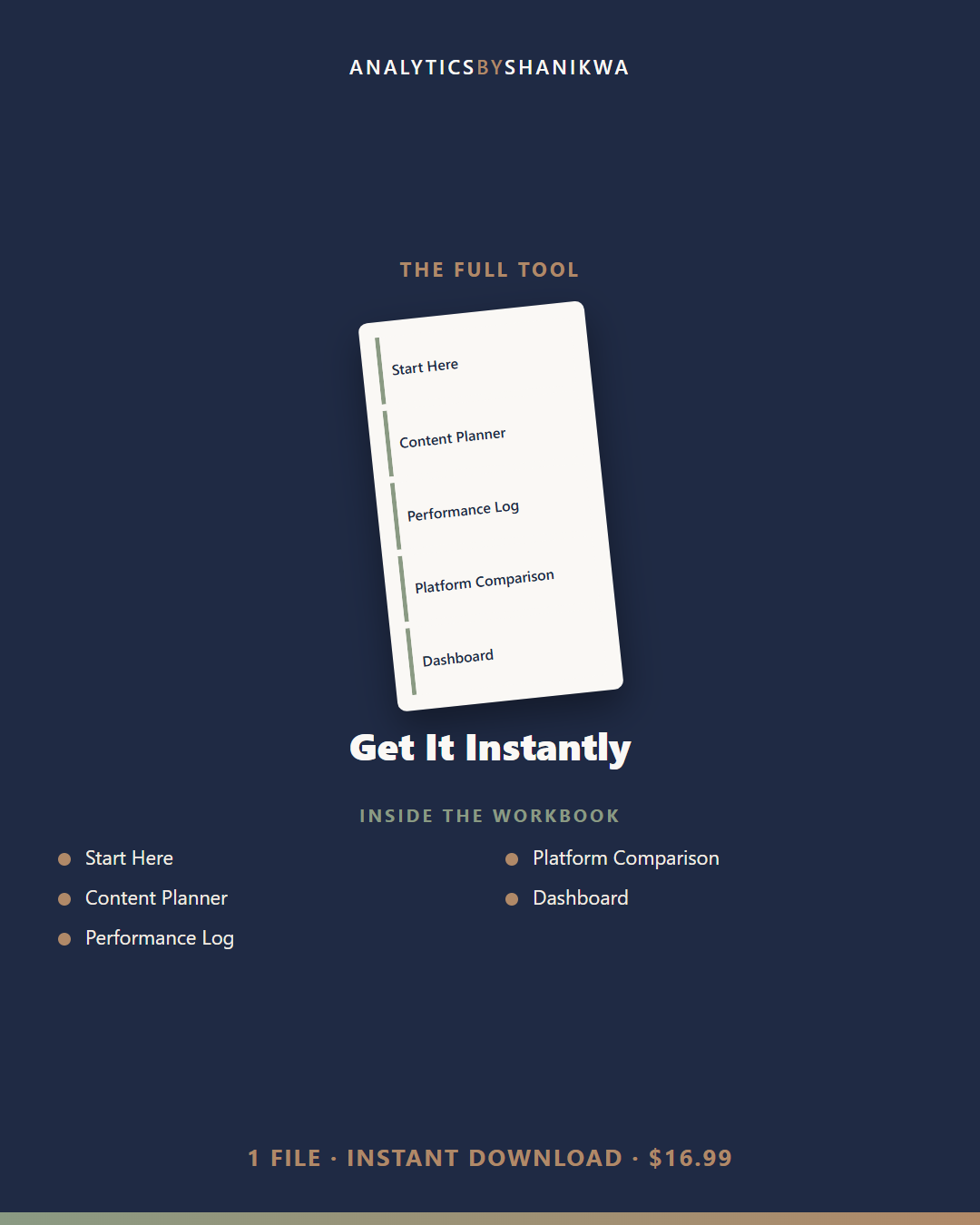 Content Calendar with Analytics for Creators — the complete bundle