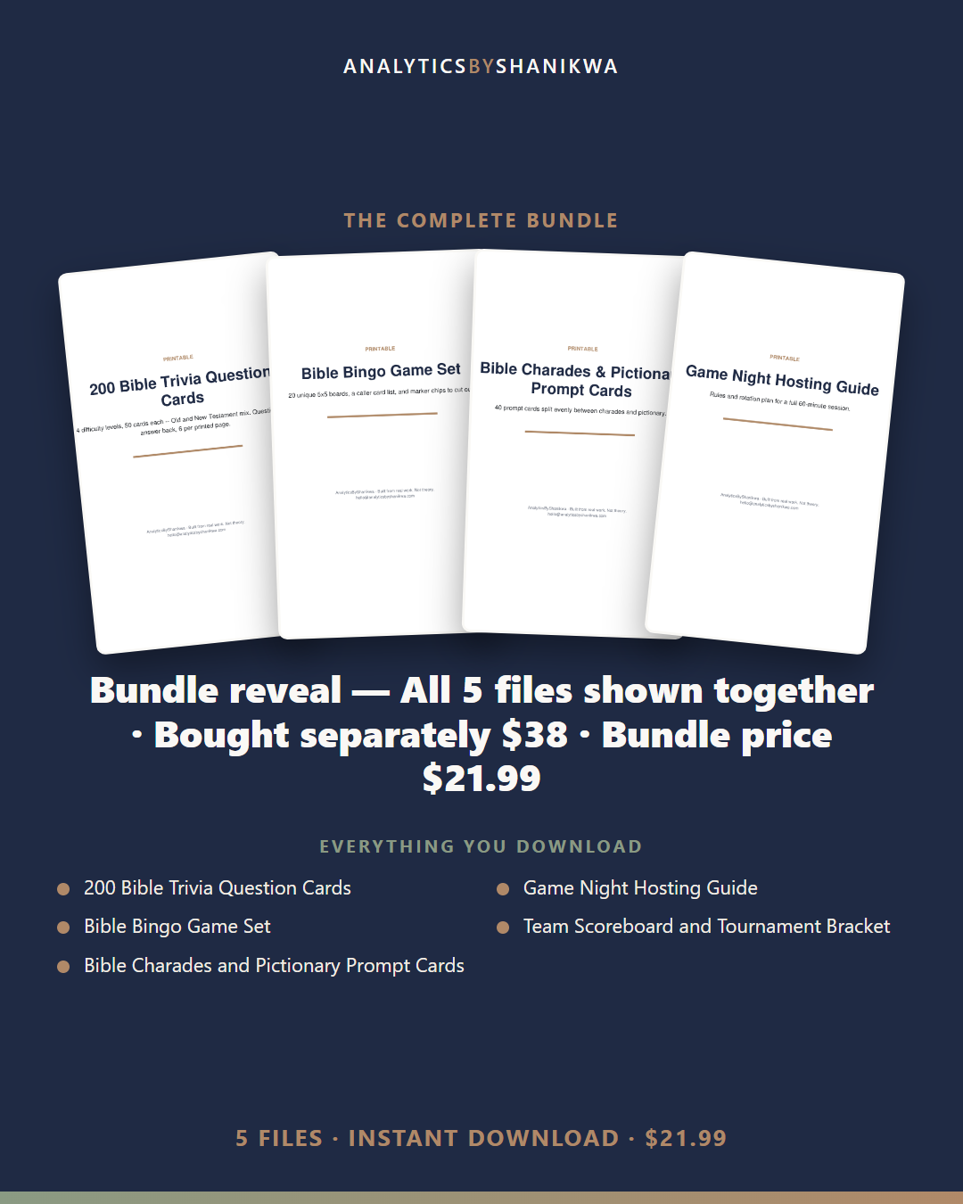 Kids Bible Trivia & Game Night Bundle — the complete bundle