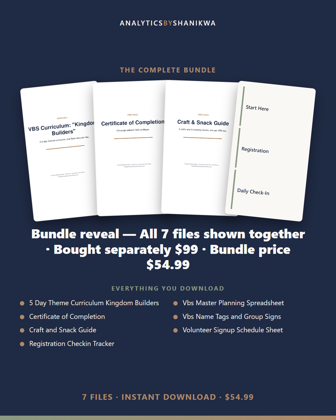 Vacation Bible School Planning Kit — the complete bundle