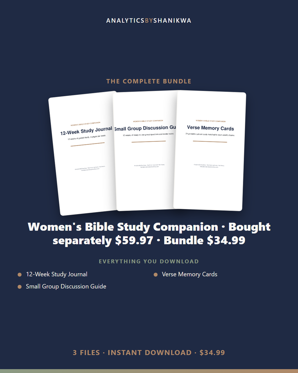 Women's Bible Study Companion — the complete bundle