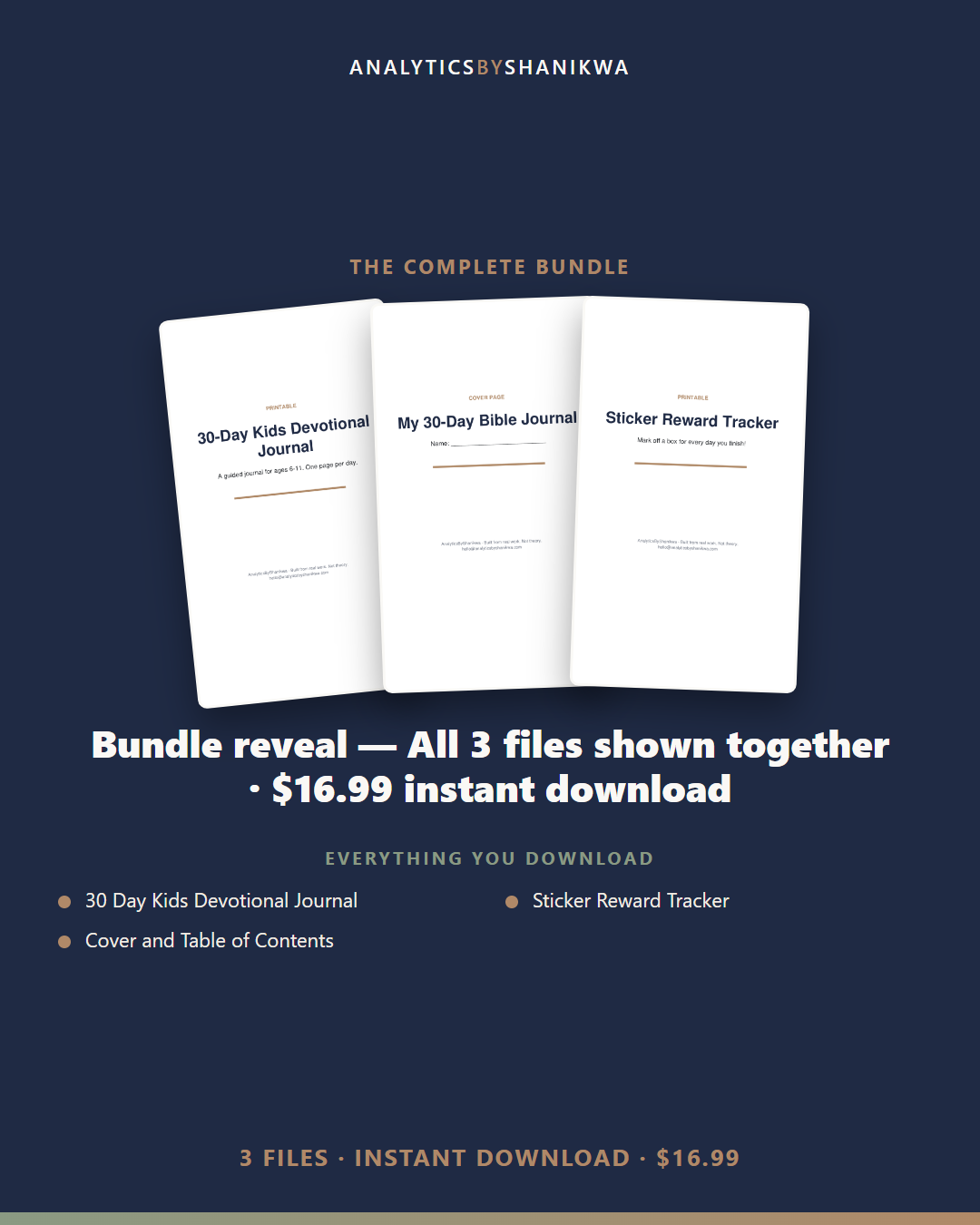 Kids Daily Devotional Journal — the complete bundle