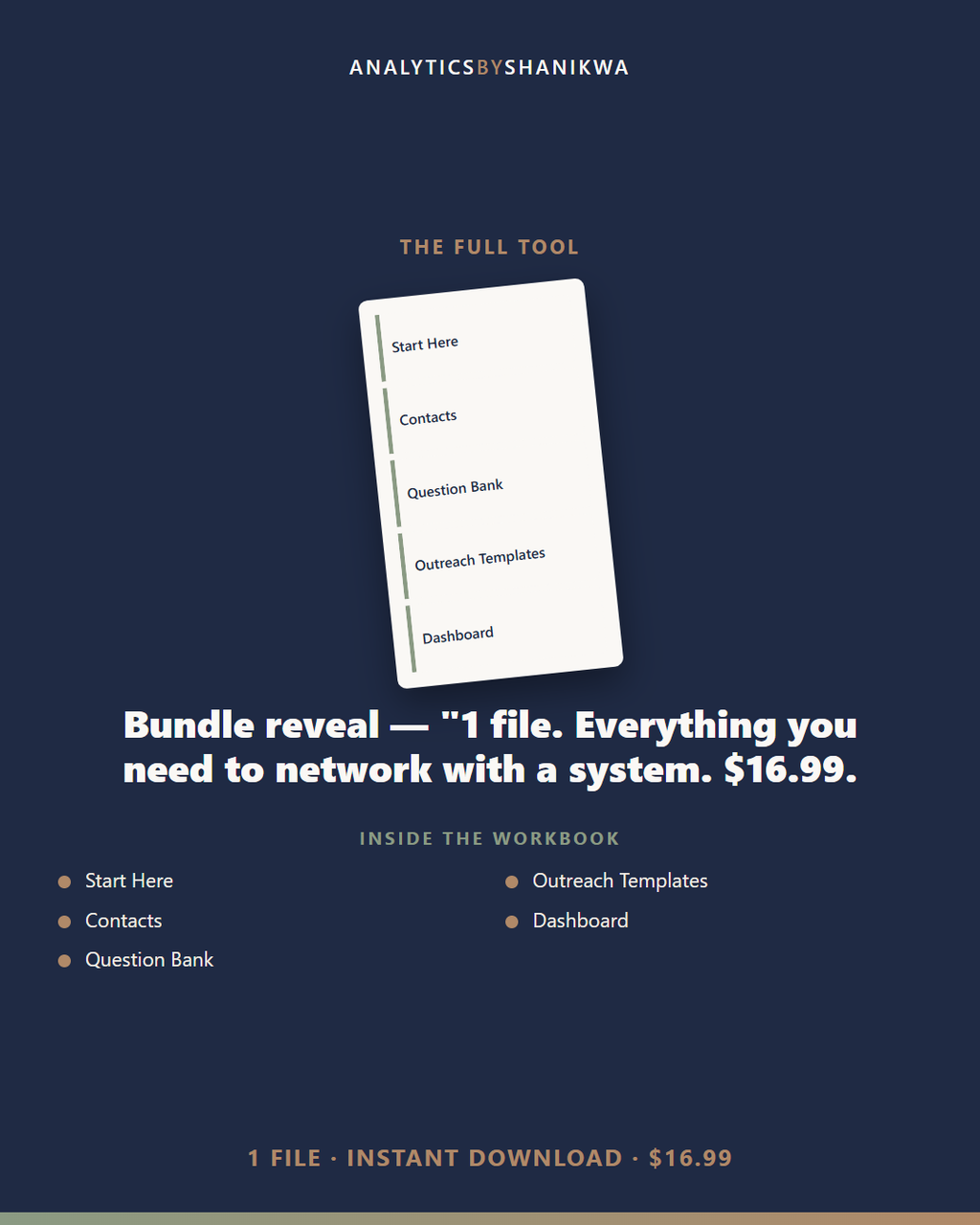 Networking & Informational Interview Tracker — the complete bundle