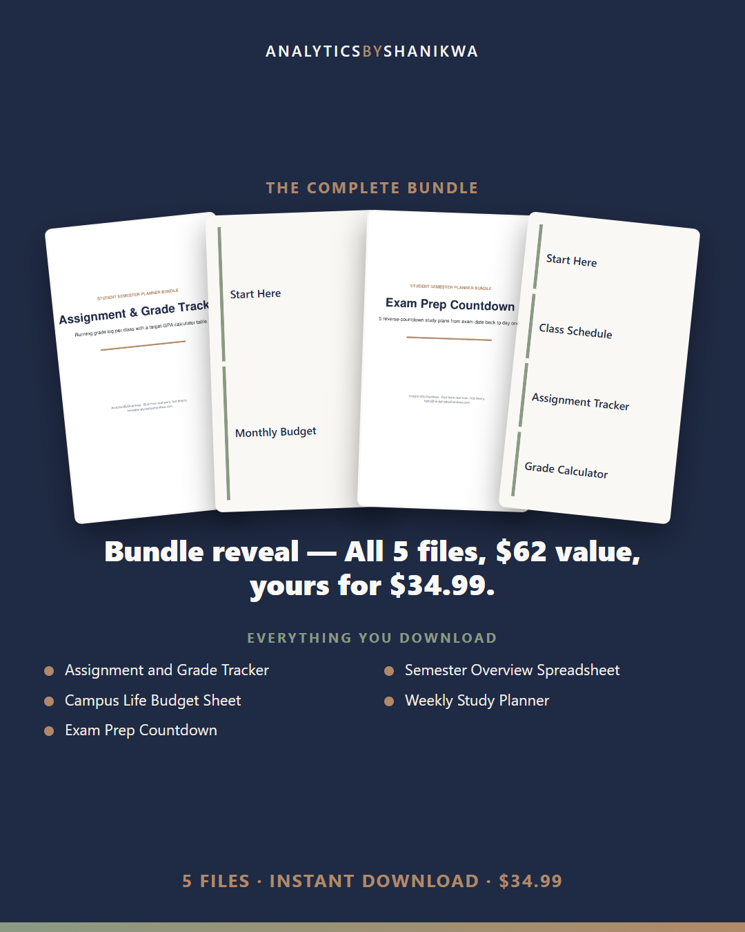 Student Semester Planner Bundle — the complete bundle
