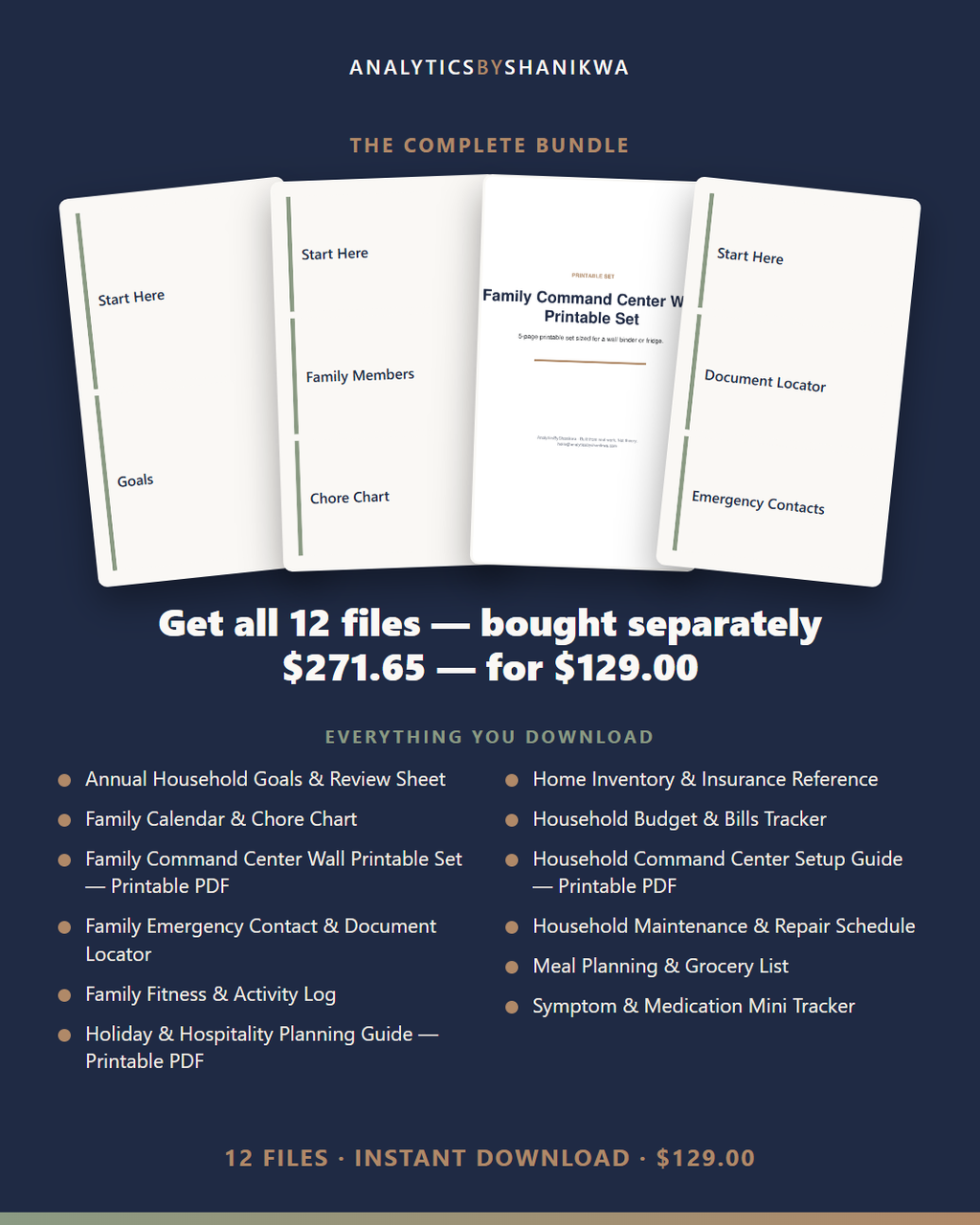 Household Command Center Mega Bundle — the complete bundle