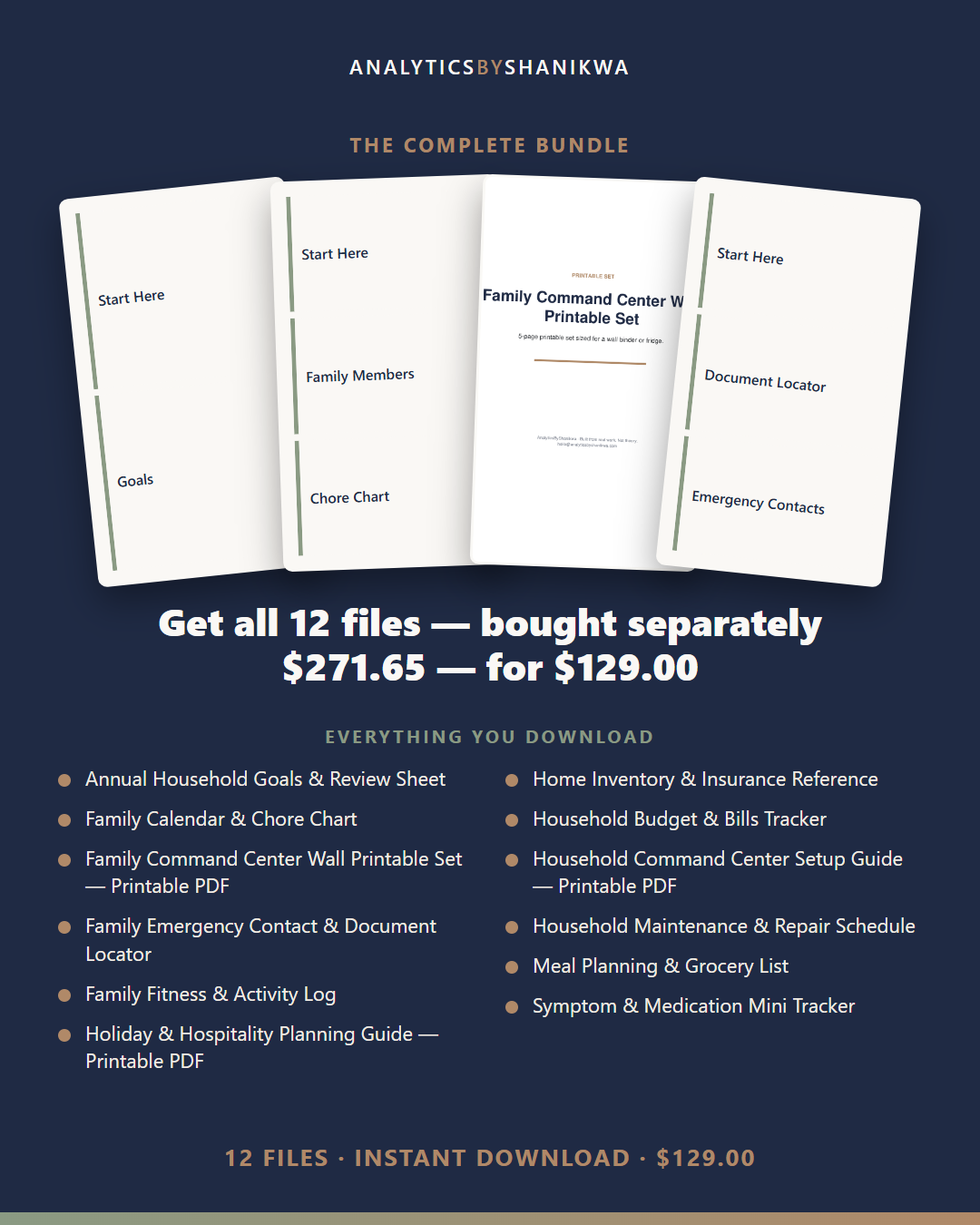 Household Command Center Mega Bundle — the complete bundle