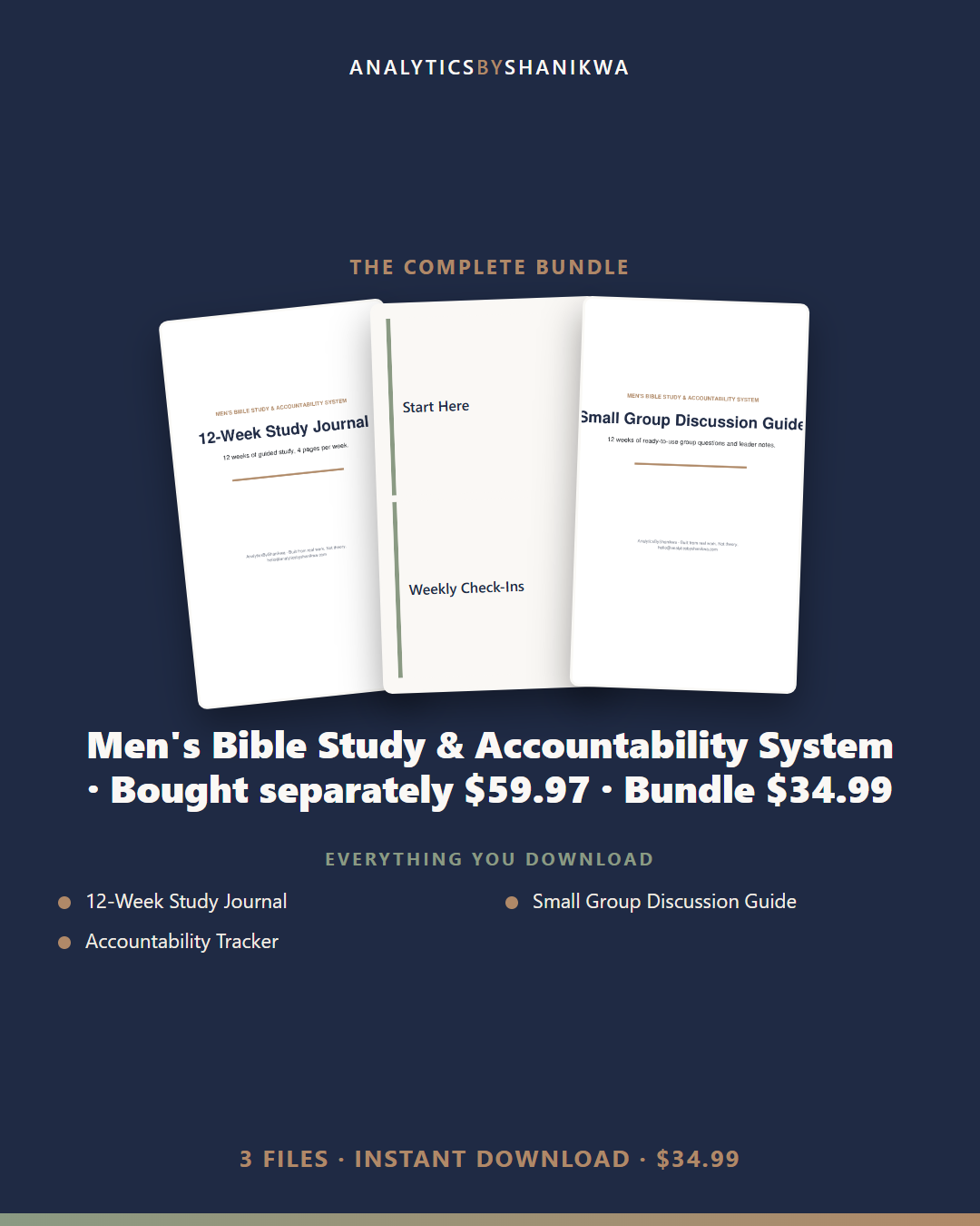 Men's Bible Study & Accountability System — the complete bundle
