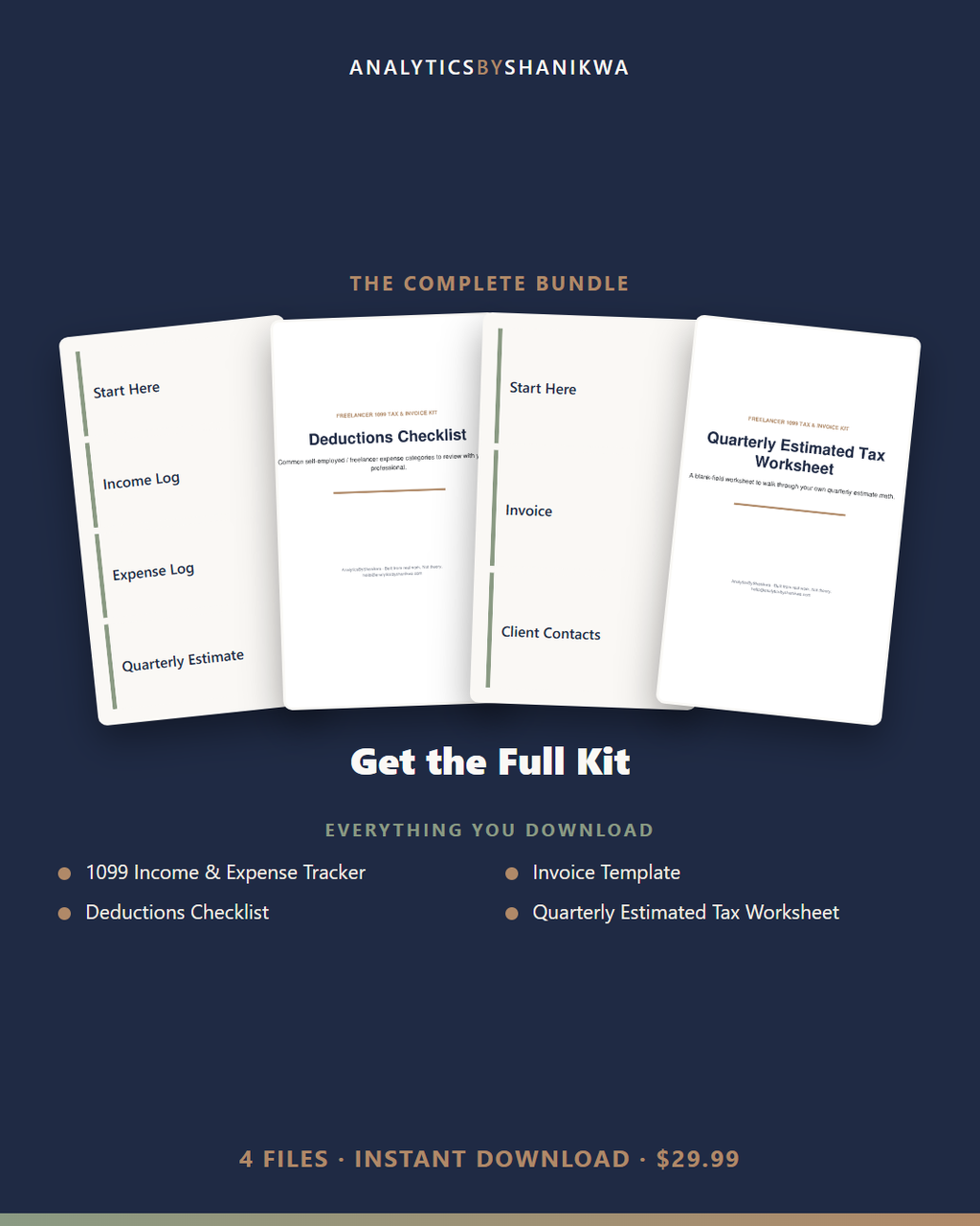 Freelancer 1099 Tax & Invoice Kit — the complete bundle