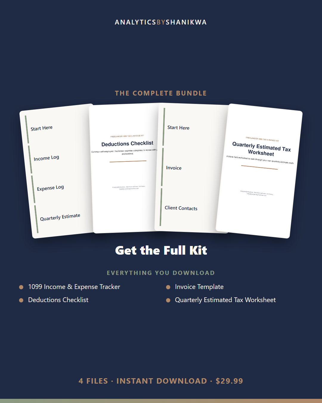 Freelancer 1099 Tax & Invoice Kit — the complete bundle