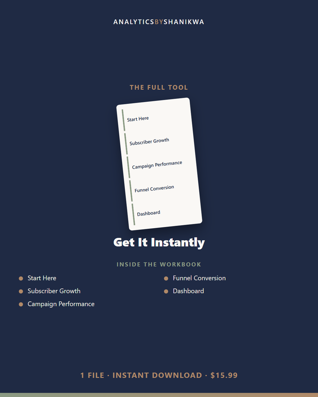 Email List Growth & Funnel Tracker — the complete bundle