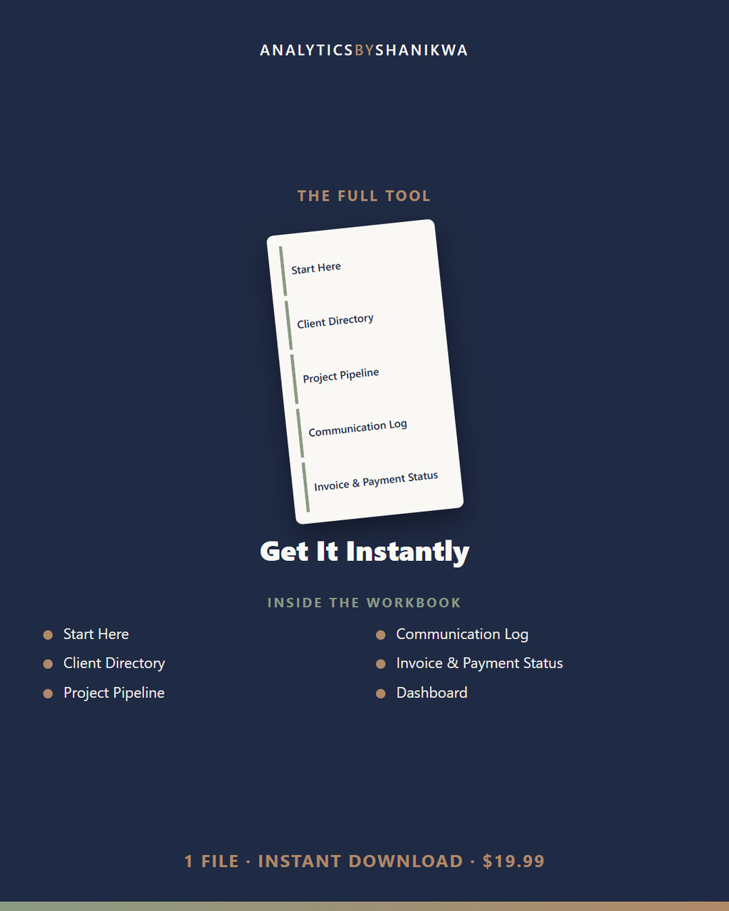 Client CRM & Project Tracker for Service Providers — the complete bundle