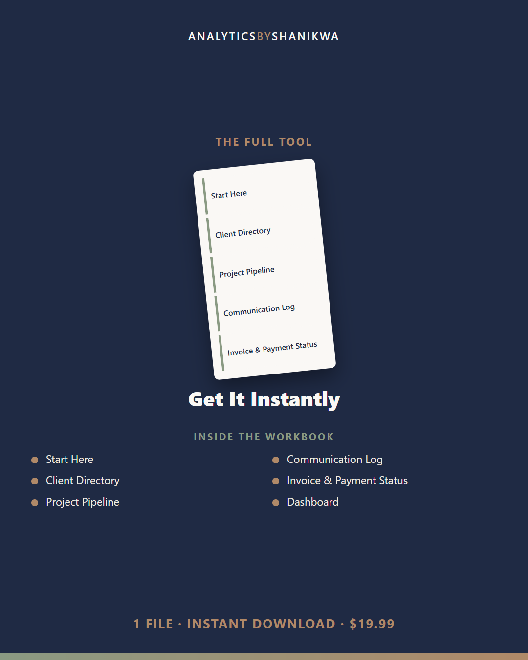 Client CRM & Project Tracker for Service Providers — the complete bundle
