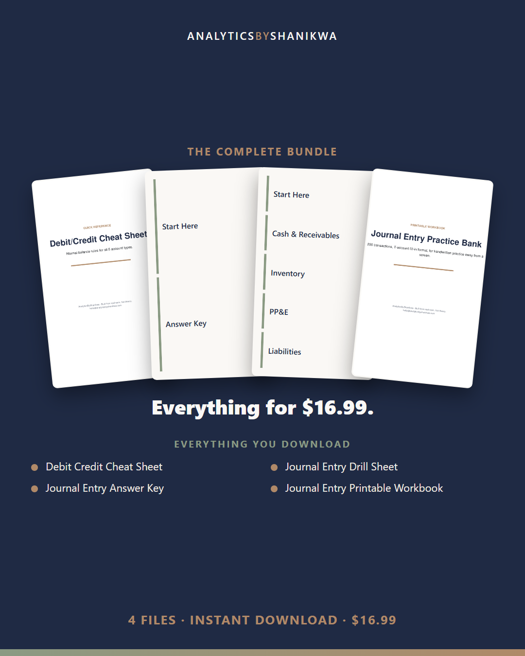 Journal Entry Practice Bank: 200 Transactions with Answer Key — the complete bundle