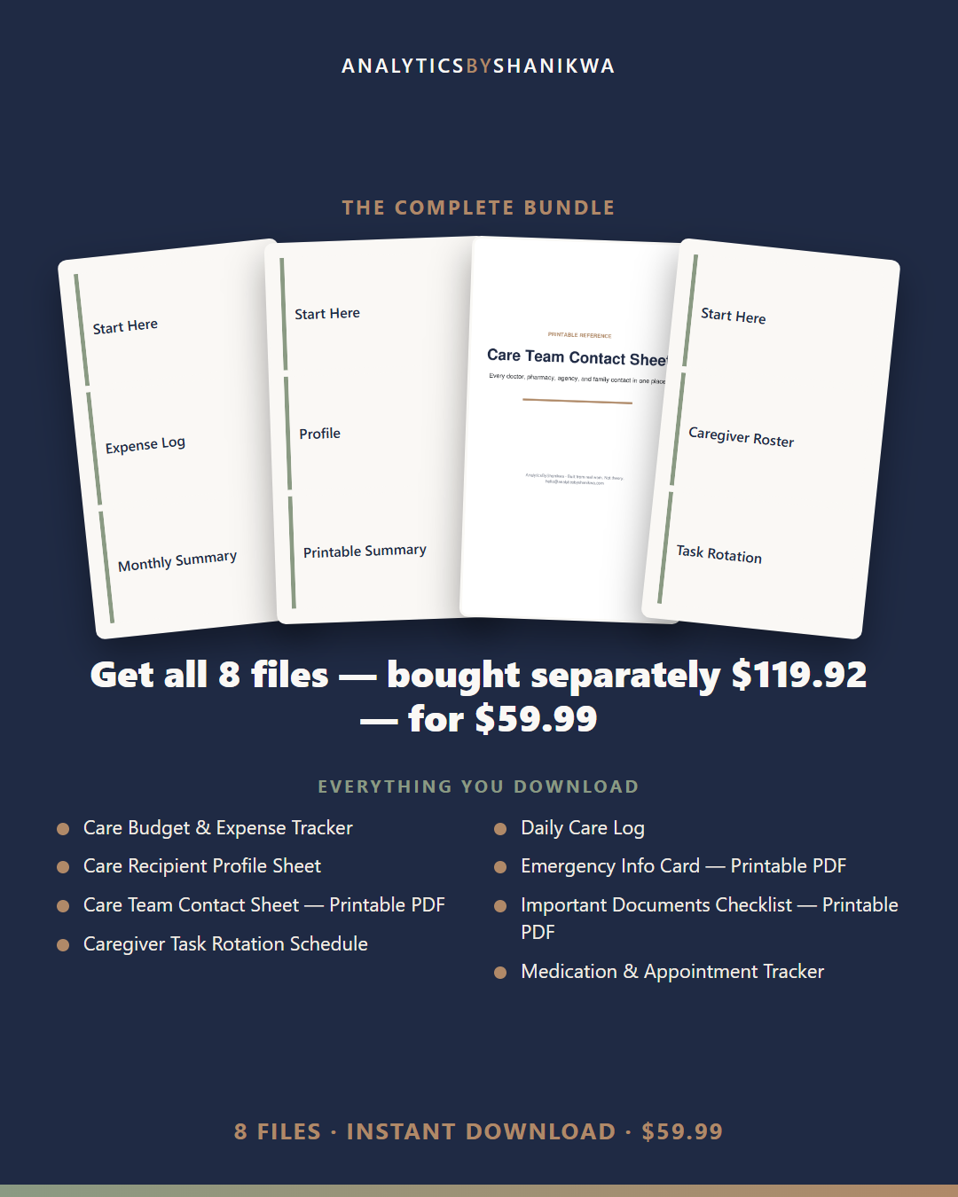 Caregiver & Elder Care Binder — the complete bundle