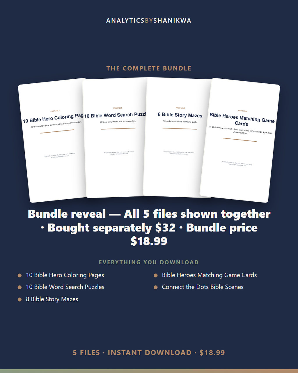 Bible Heroes Activity Pack — the complete bundle