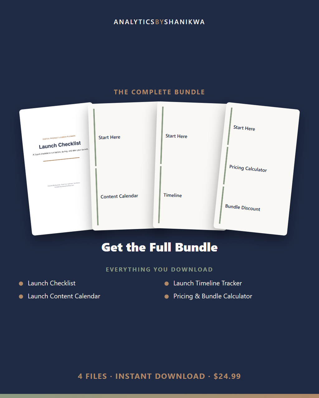 Digital Product Launch Planner — the complete bundle