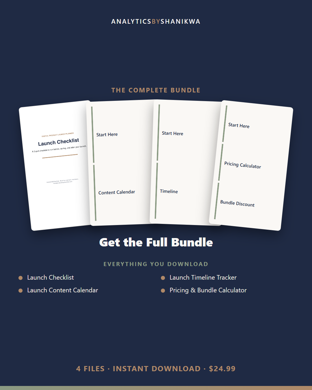 Digital Product Launch Planner — the complete bundle