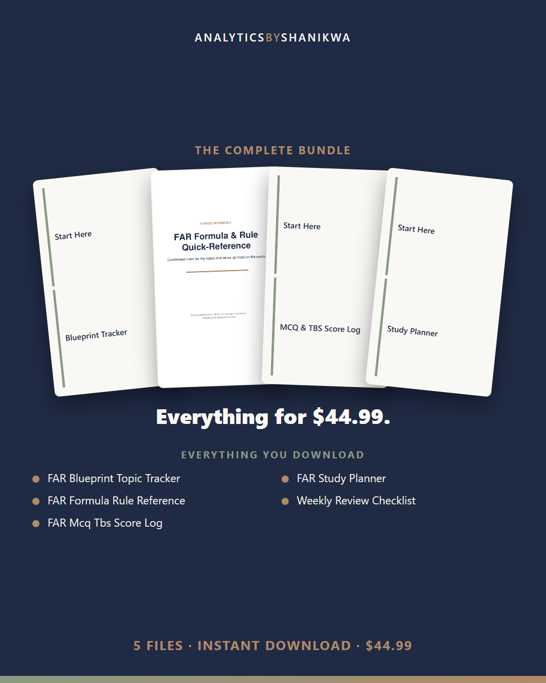 FAR Exam Section Study System — the complete bundle