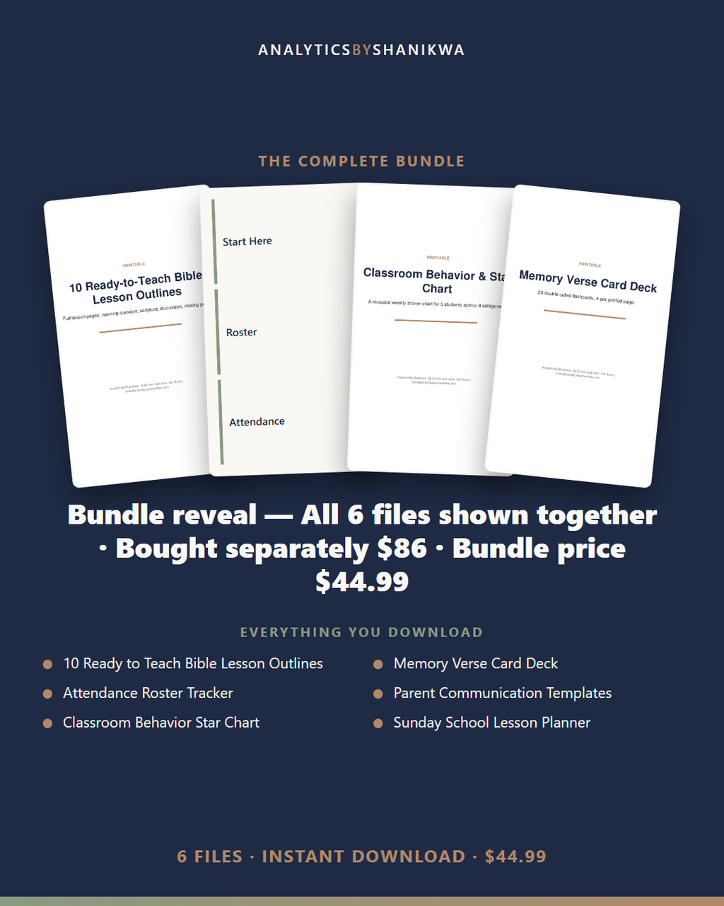 Sunday School Teacher's Toolkit — the complete bundle
