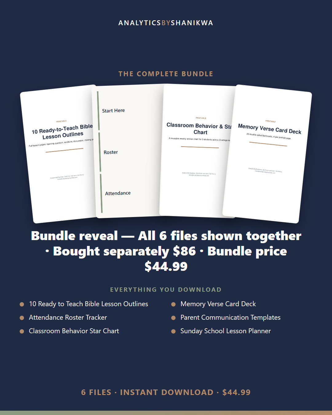 Sunday School Teacher's Toolkit — the complete bundle