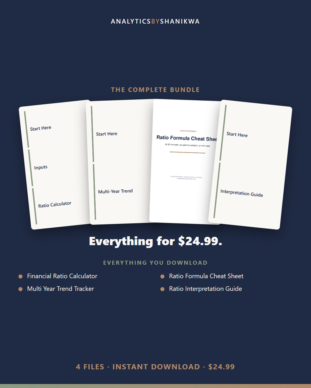 Financial Statement Ratio Analysis Toolkit — the complete bundle