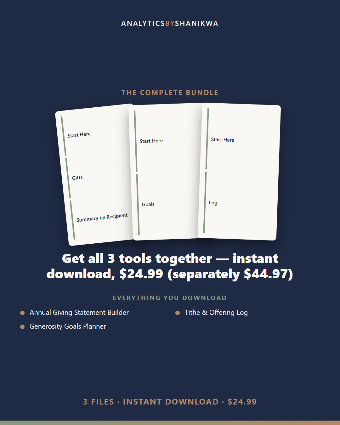 Tithing & Generosity Tracker Bundle — the complete bundle