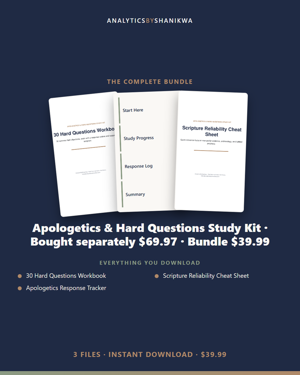 Apologetics & Hard Questions Study Kit — the complete bundle