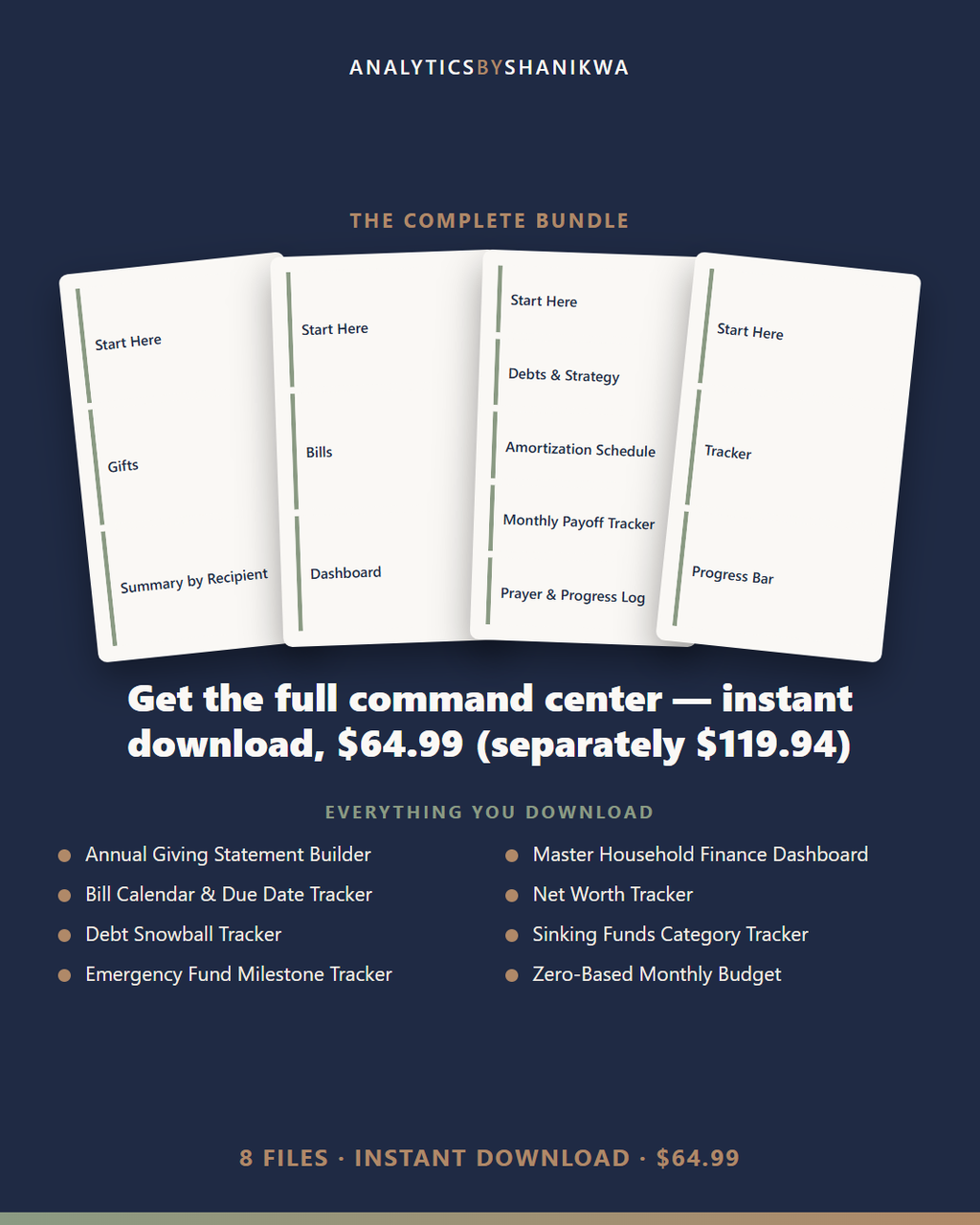 Financial Peace Command Center for Christian Households — the complete bundle