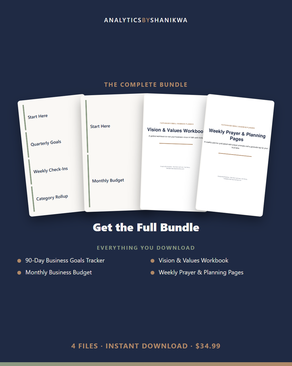 Faith-Based Small Business Planner — the complete bundle