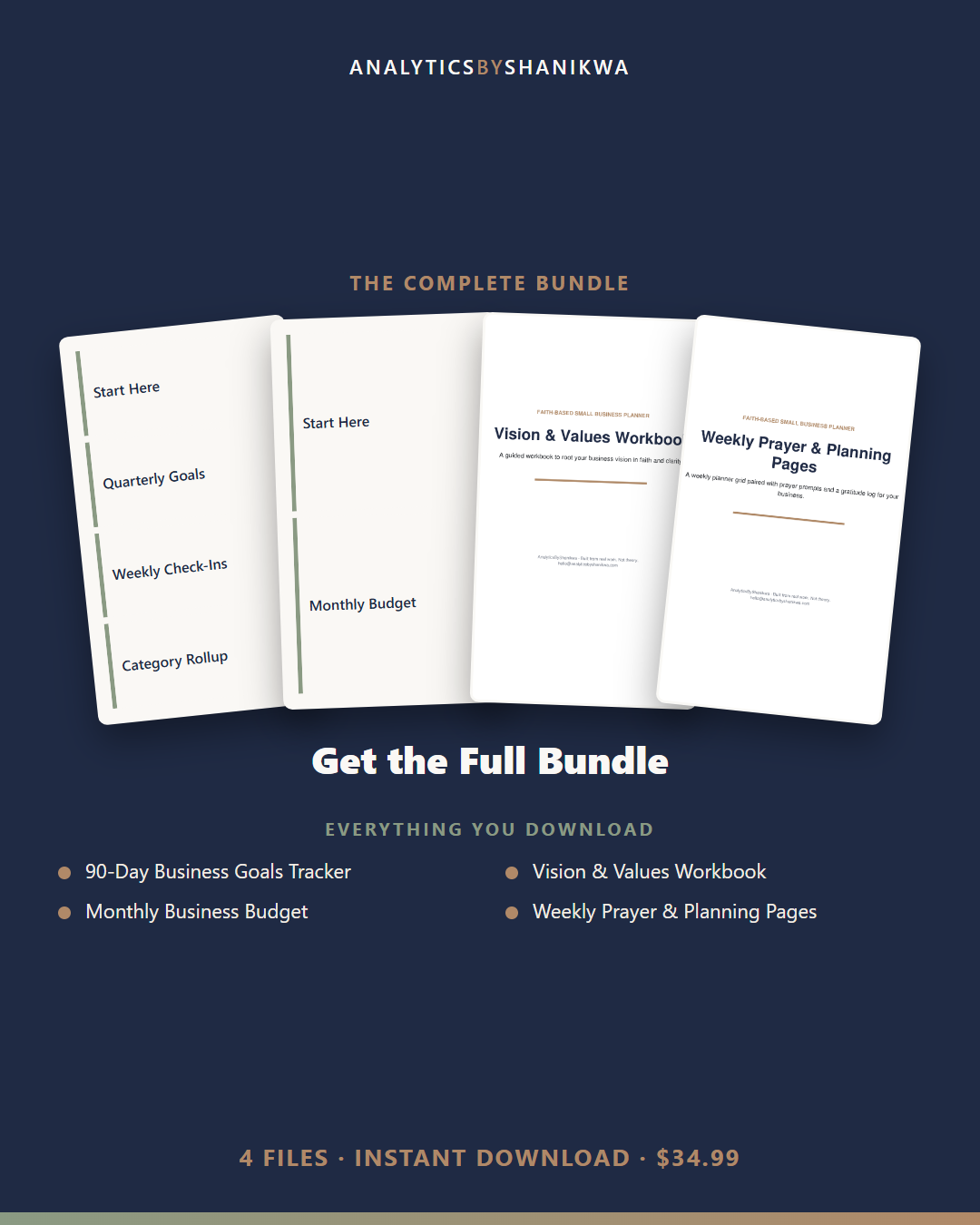 Faith-Based Small Business Planner — the complete bundle