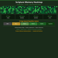 Scripture Memory System spaced-repetition heatmap tracker in Google Sheets